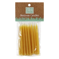 Beeswax Birthday Candles 3″ 12 pack