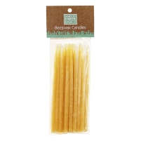 Beeswax Birthday Candles 5″ 12 pack