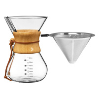 Coffeemaker Glass with Stainless Steel Filter