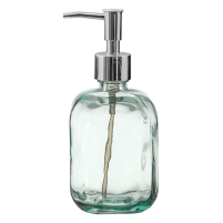 Pump Bottle Rounded Square Clear