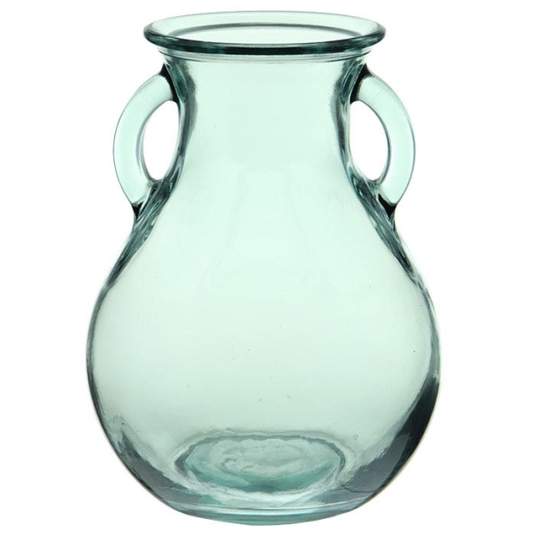 Vase Two Handle Glass 6.25″