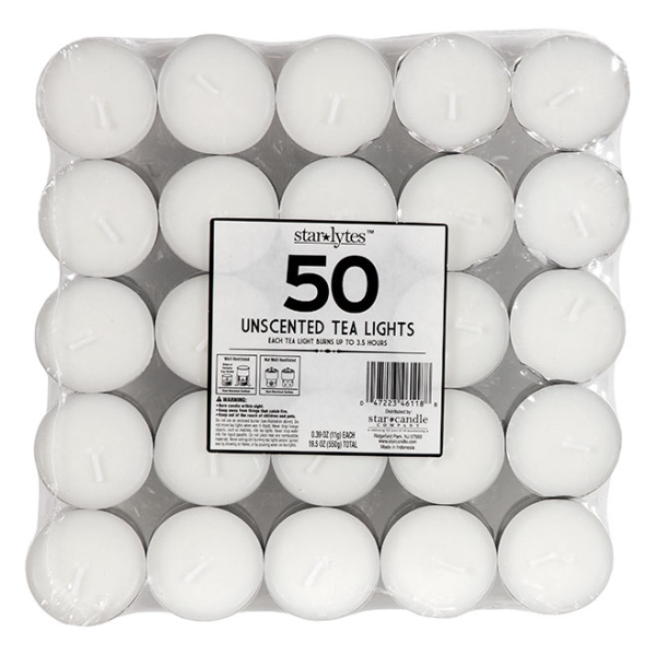 Unscented Tealights 50 pack