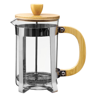 French Press with Bamboo Lid & Handle