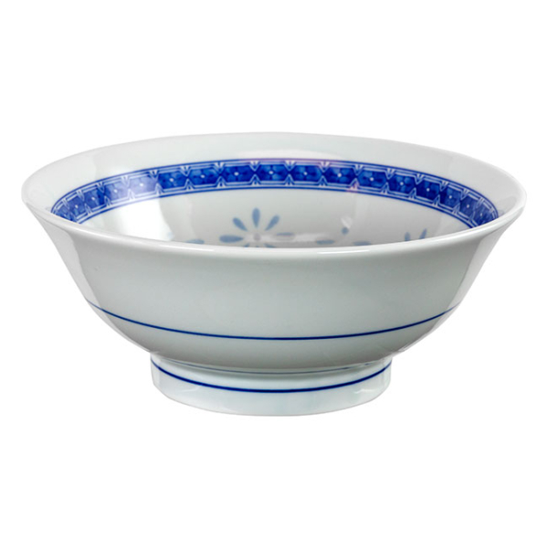 Bowl White with Blue Dragon