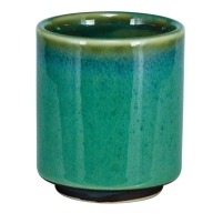 Tea Cup Green with Blue