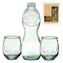 Bottle Glass Natural Water Set