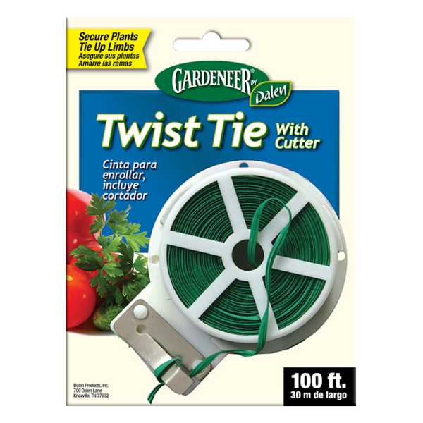 Twist Tie with Cutter 100′