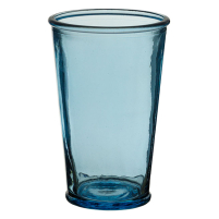 Drinking Glass Blue Conical 10 oz