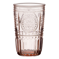 Romantic Tumbler Drinking Glass Rose 11.5 oz