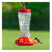 Hummingbird Feeder Spiral Glass 16 oz