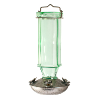 Hummingbird Feeder Glass/Galv 16 oz