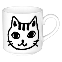 Mug Black & White Cat Face