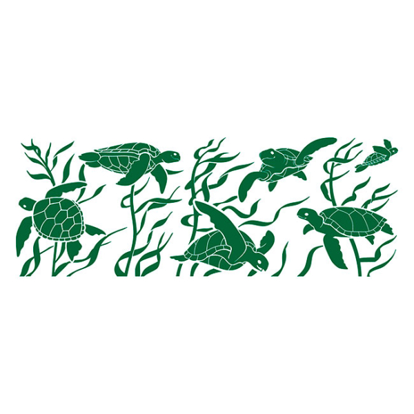 Juice Glass Vintage Sea Turtles 7 oz - Image 2