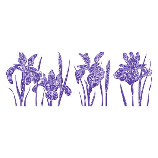 Juice Glass Vintage Iris 7 oz - Image 2