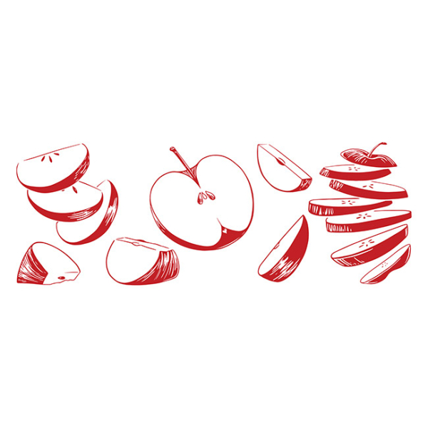 Juice Glass Vintage Apple 7 oz - Image 2