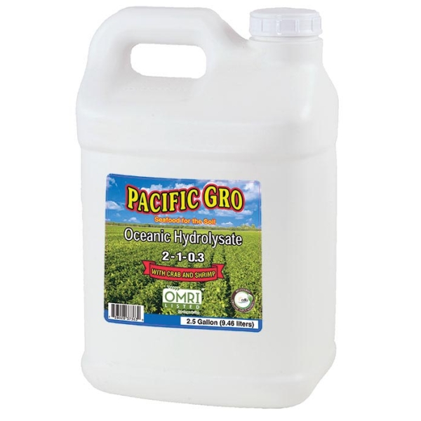 Pacific Gro Liquid Oceanic Fertilizer with Biochar 2.5 Gallon