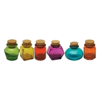 Jars Mini Asst Colors with Cork