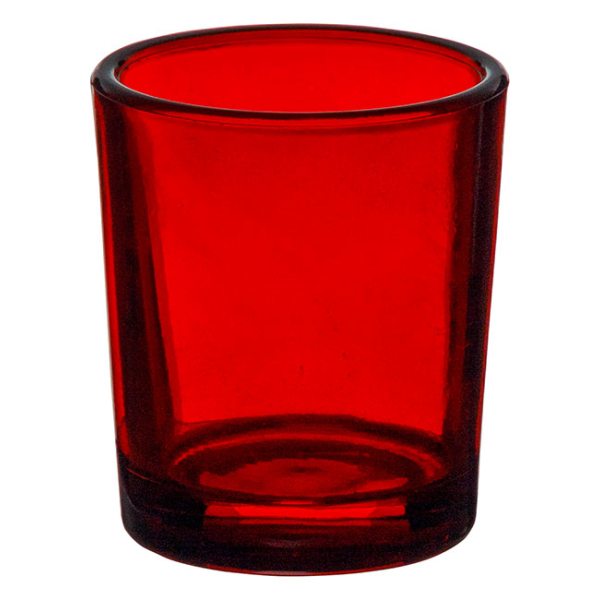 Votive Holder Glass Ruby
