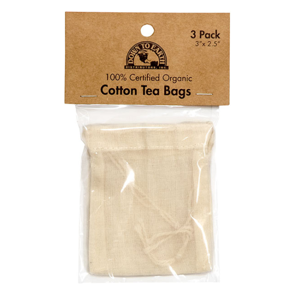 Tea Bags Organic Cotton 3 pack