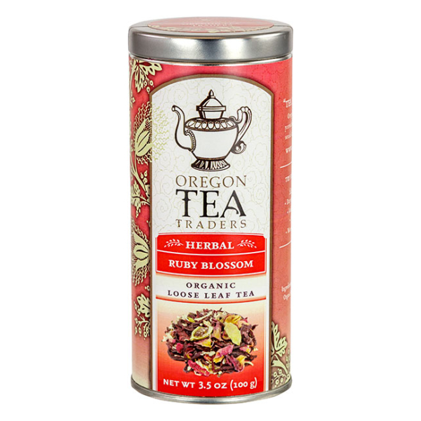 Oregon Tea Traders Ruby Blossom Tin 3.5 oz