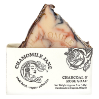 Chamomile Jane Charcoal/Rose Soap Bar