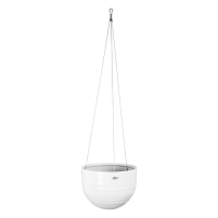 Drop-in Pottery Hanging Pot 7″ White