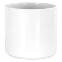 Drop-in Pottery Cylinder 6.25″ White
