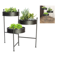 Plant Stand 3 Tier with Metal Trays
