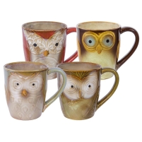 Mug Owl Assorted Colors 17 oz