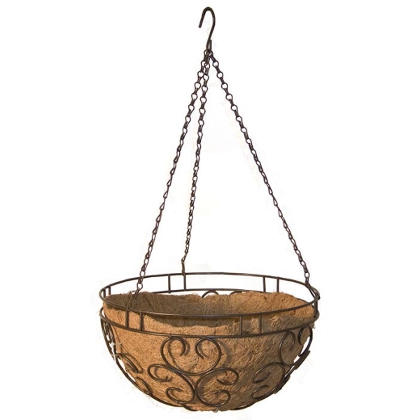 Hanging Basket Scroll 12″