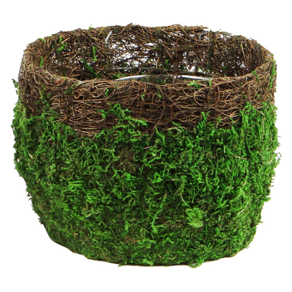 Vineyard/Green Deco Basket Large