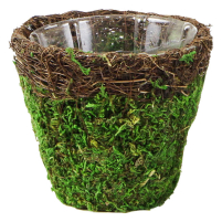 Vineyard/Green Deco Basket Small