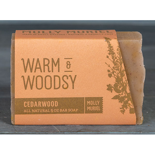 Soap Bar Warm & Woodsy 5 oz Molly Muriel