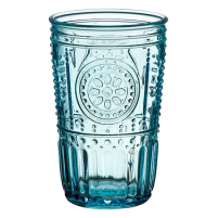 Romantic Cooler Drinking Glass Blue 16 oz