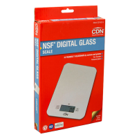Digital Glass Scale 15 lbs. Silver