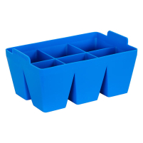 6-Cell Silicone Seedling Tray Sapphire Blue