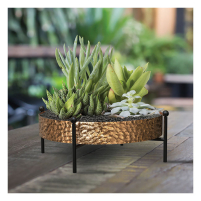 Tabletop Copper Planter with Stand