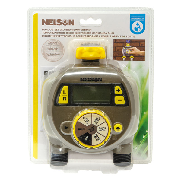 Nelson 2-Port Electronic Sprinkler Timer