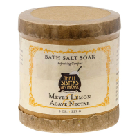 Soap Cauldron Bath Salt Soak Meyer Lemon Agave 8 oz