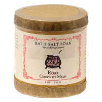 Soap Cauldron Bath Salt Soak Rose & Coconut Milk 8 oz