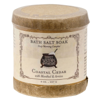 Soap Cauldron Bath Salt Soak Coastal Cedar 8 oz