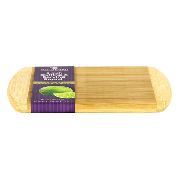 Totally Bamboo 8" Two-Tone Bar Prep Cutting Board - Image 2