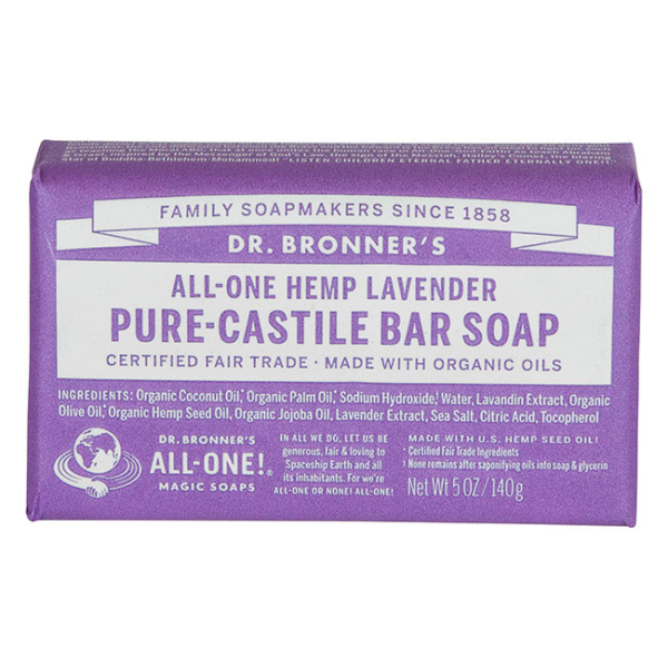 Dr. Bronner's Lavender Castile Soap Bar