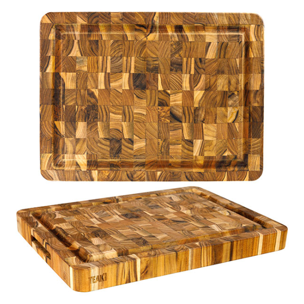 Teakhaus Cutting Board with Handgrip and Juice Canal