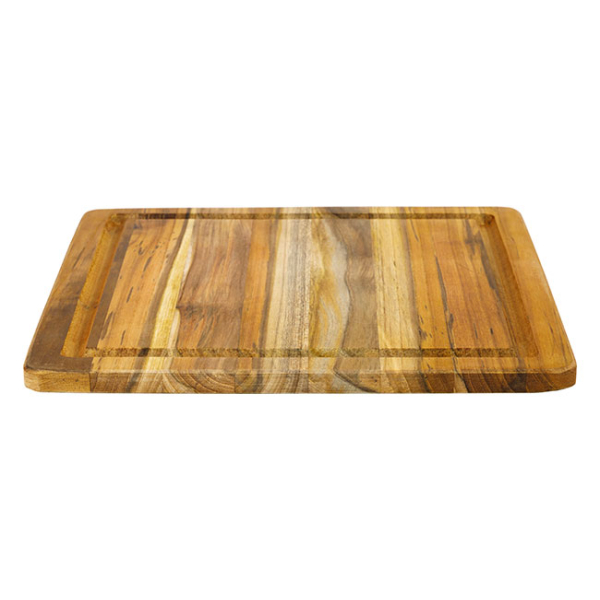 Teakhaus Square Cutting Board with Juice Canal 12"x12 - Image 3
