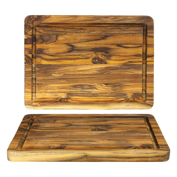 Teakhaus Edge Grain Board with Juice Canal