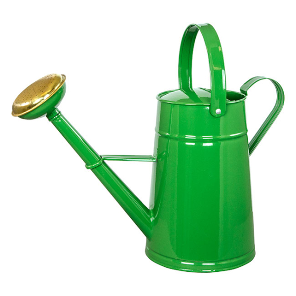 Tall Metal Watering Can 4 Liter Green