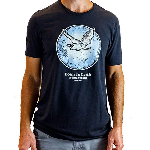 DTE Bat T-Shirt Tri-Blend Deep Black