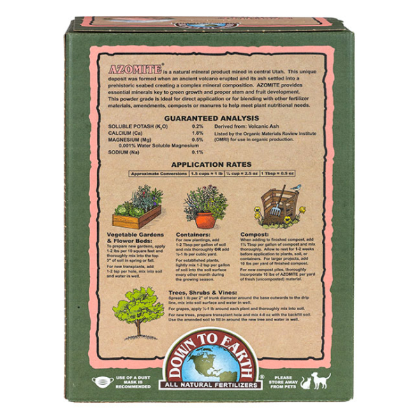 AZOMITE Powder 0-0-0.2 5 lb - Image 2