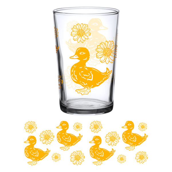 Vintage Juice Glass Ducky 7 oz - Image 2
